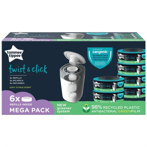 Tommee Tippee Twist & Click Nappy Disposal System Refill Cassettes - Tell  Me Baby