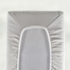 Giggle Baby - 2 Pack Organic small round end Pram/Crib sheets to fit mattress: up to 73cm x 30cm. Grey.