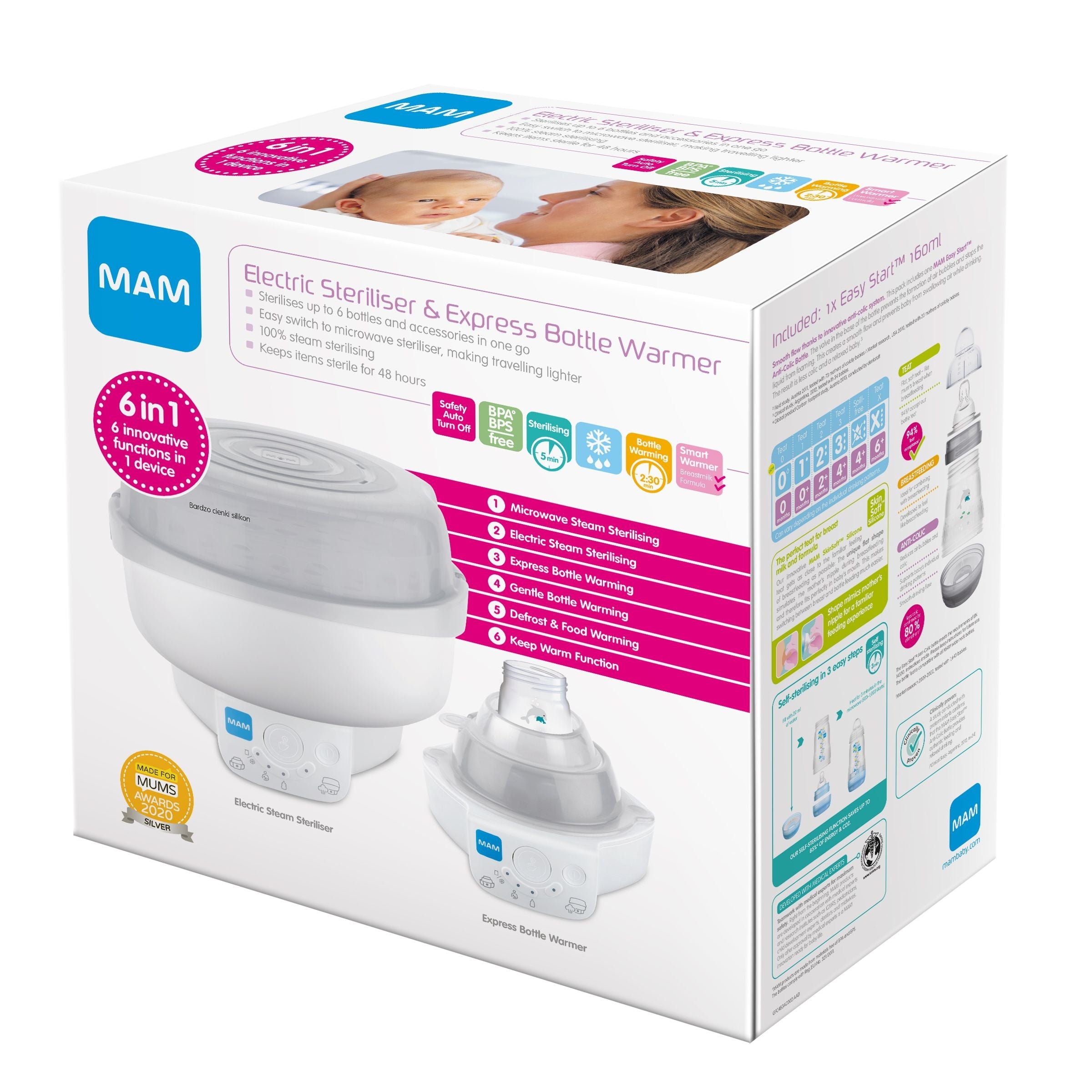 MAM Electric steriliser and Express bottle warmer Tony Kealys