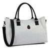 Egg 3 Overnight Bag Houndstooth Silver