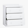 Classic Dresser with changer - White