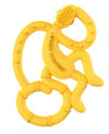 Matchstick Monkey Mini Monkey Teether Yellow