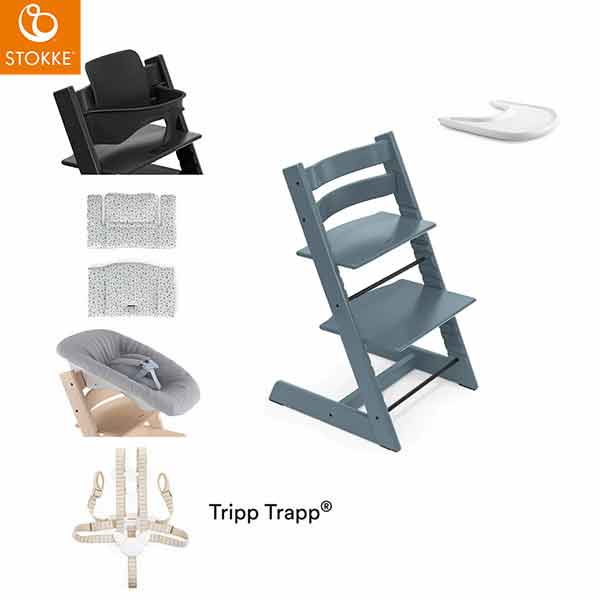 Stokke Tripp Trapp Classic Cushion, Nordic Grey - Pair with Tripp Trapp  Chair & High Chair for Support and Comfort - Machine Washable - Fits All  Tripp
