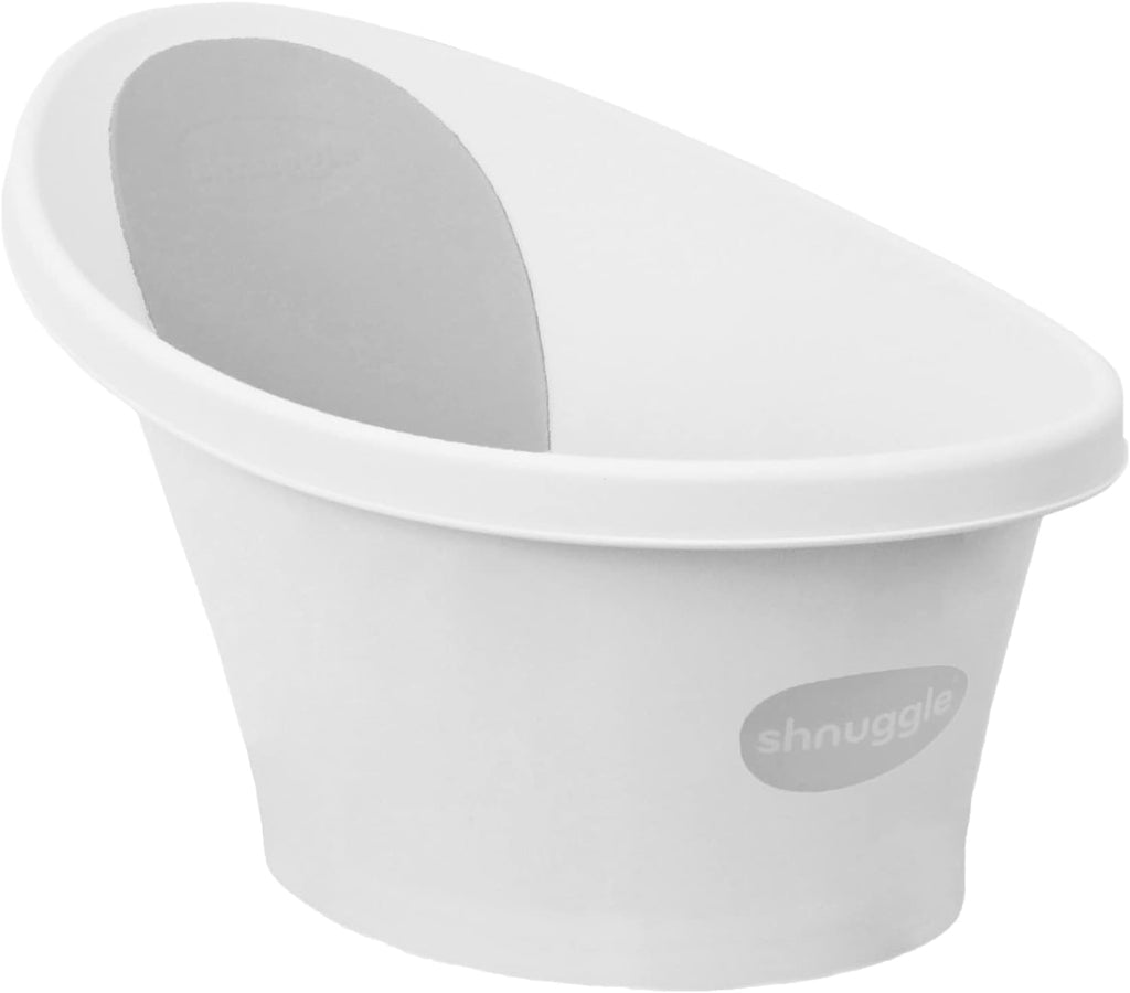 Shnuggle Bath White/Grey backrest Tony Kealys
