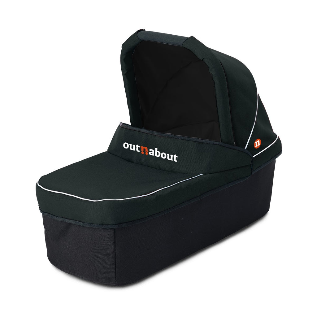 The Outnabout V5 Nipper Double Carrycot Forest Black is now - Main Image
