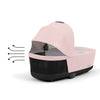 Cybex Priam Lux Carry Cot Peach Pink / light pink