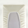 Giggle Baby - 2 Pack Organic small round end Pram/Crib sheets To fit mattress: up to 73cm x 30cm. Cream.