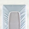 Giggle Baby - 2 Pack Organic small round end Pram/Crib sheets To fit mattress: up to 73cm x 30cm. Sky Blue.