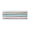Giggle Baby - 2 Pack Organic Large travel cot sheets. Up to 105cm x 75cm . White.
