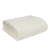 Giggle Baby - Organic cellular blanket.120x100cm White