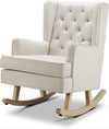 Nested Soothe Easy Chair with Footstool - Natural