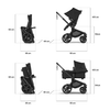 Bugaboo Fox 5 Renew Complete Black/Desert Taupe Melange-Desert Taupe melange