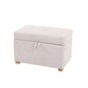 Gaia Serena Footstool - Oatmeal/Oak