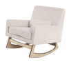 Gaia Serena Rocking/Feeding chair Ecru Corduroy - Oak Legs