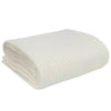 Giggle Baby - Organic cellular blanket.120x100cm White/Satin trim