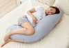 Momcozy J Shaped Maternity Body Pillow - Grey