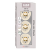BIBS Pacifiers Try-it Colour 3 Pack Ivory size 1