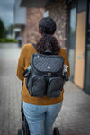 Dooky Diaper Backpack 2 in 1 Black