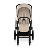 Cybex Priam Comfort Matt Black incl. Foldable Carry Cot Cozy Beige/beige