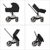 Cybex Priam Comfort Matt Black incl. Foldable Carry Cot Sepia Black/black