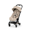 Cybex Coya Comfort Matt Black incl. Foldable Carry Cot Cozy Beige/beige
