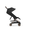 Cybex Coya Comfort Rosegold incl. Foldable Carry Cot Sepia Black/ black