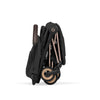 Cybex Coya Comfort Rosegold incl. Foldable Carry Cot Sepia Black/ black
