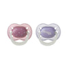 Tommee Tippee 2 X 0-6M Night Silicone soother assorted