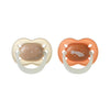 Tommee Tippee 2 X 0-6M Night Silicone soother assorted