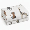 Cuddle Collection Two pack Cot Jersey Fitted Sheets Animal Kingdom 60x120cm