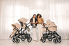 Uppababy Vista V3 Stroller Ada - Sandstone Melange - Carbon Frame/Chestnut Leather