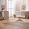 Silver Cross Bromley Oak Cot Bed & Dresser with Free Mattress
