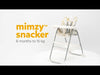 Joie Mimzy Snacker Highchair - ABC Charcoal