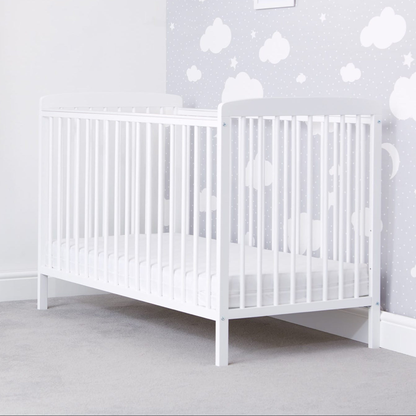 BabyElegance Starlight Cot Grey is available online at Tony Kealys