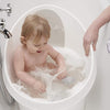 Shnuggle Toddler Bath with Plug - White/Slate backrest