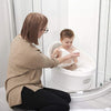 Shnuggle Toddler Bath with Plug - White/Slate backrest