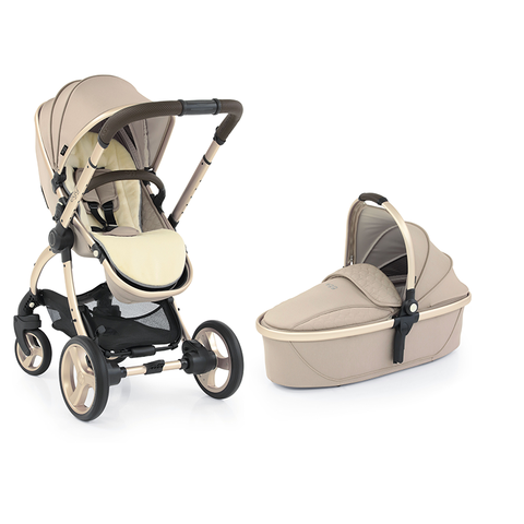 Light grey egg pram best sale